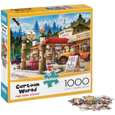 Buffalo™ Cartoon World™ Pine Road Service™ 1000 Piece Puzzle Box   555628976